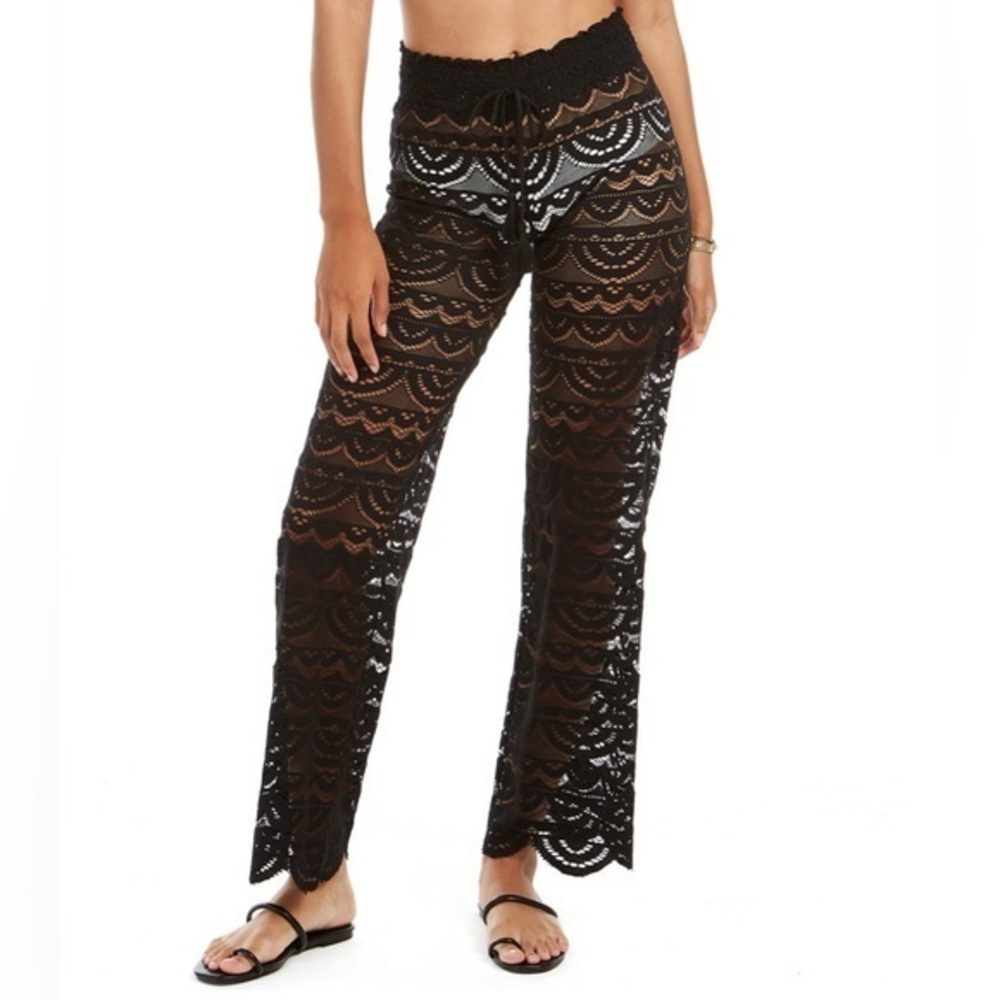 Scallop Hem Pants with Tassel Tie, Created for Macy's